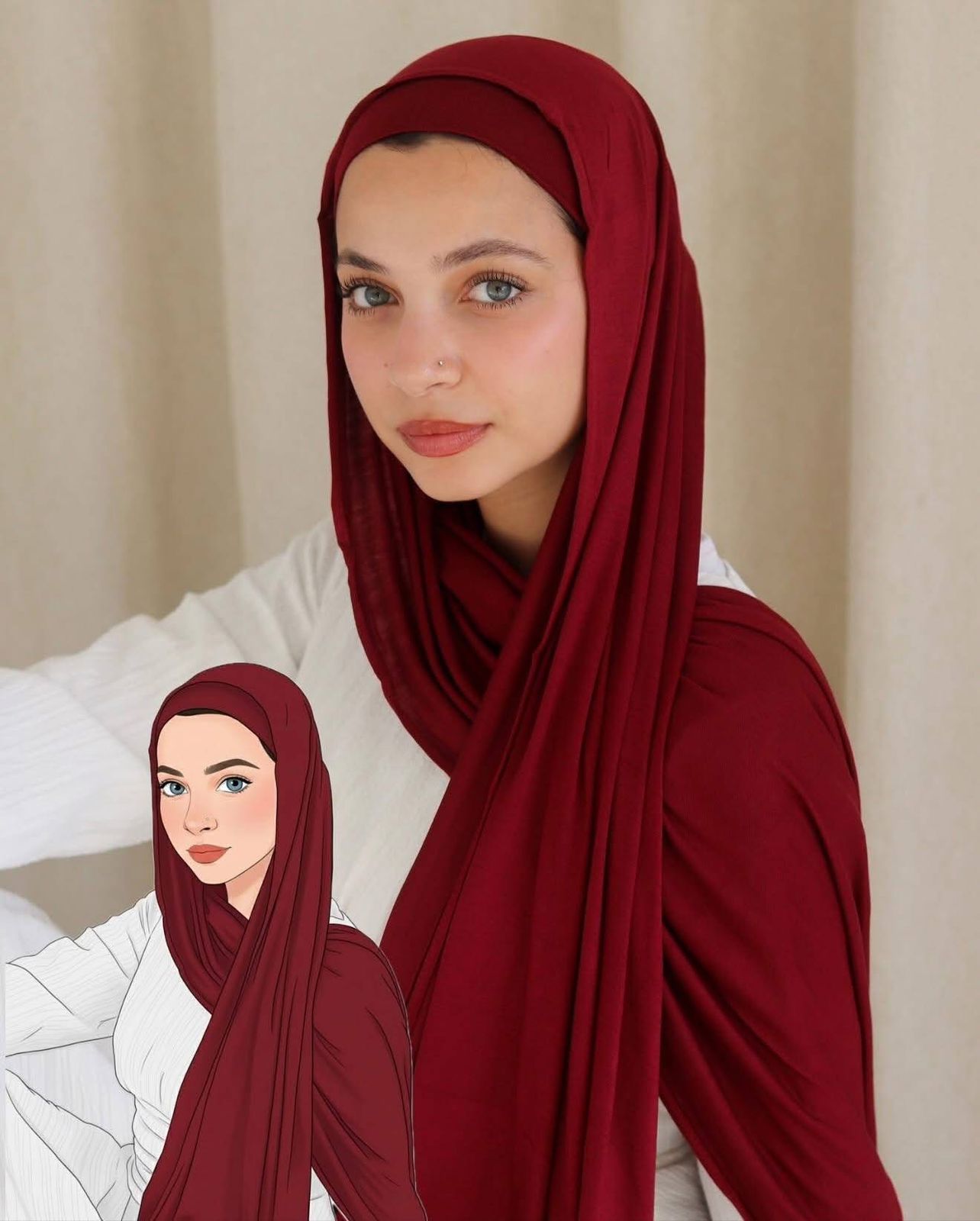 COTTON LYCRA WITH BANDANA