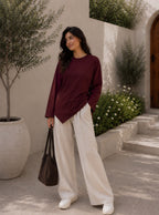 Corset Pleat Waist Blouse