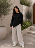 Corset Pleat Waist Blouse