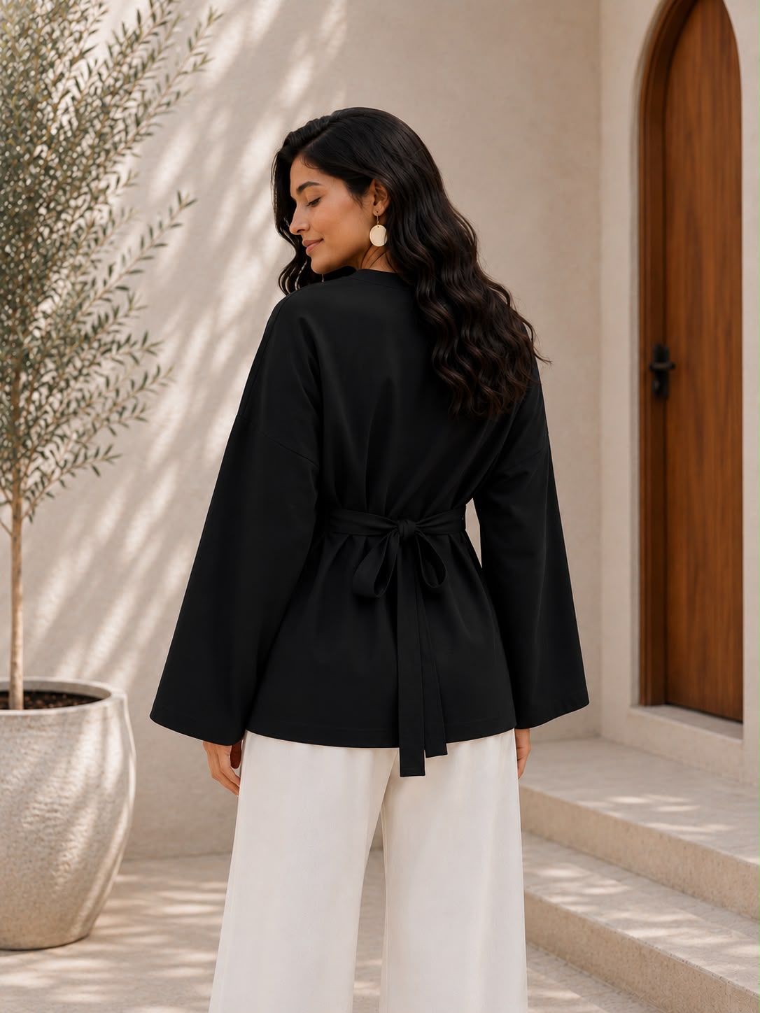 Corset Pleat Waist Blouse